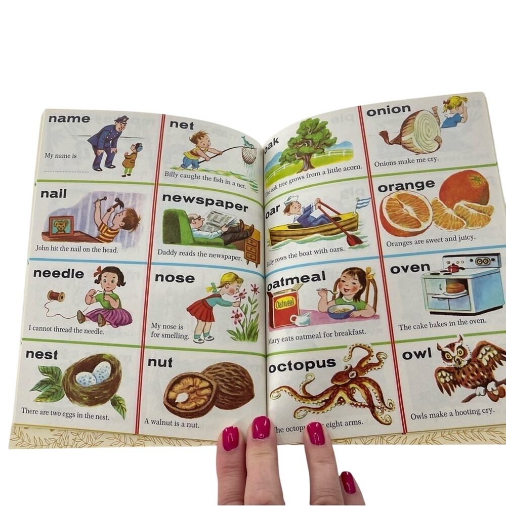 Vintage Little Golden Books Lot 4 Educational Learning Picture Dictionary Books - Picture 12 of 15